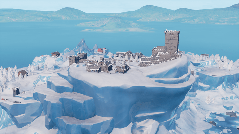 Полярный пик как выглядит на карте Фортнайт