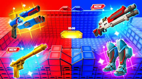 Остров MEGA RED VS BLUE в Фортнайт