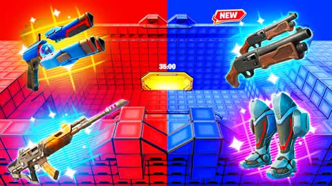 Остров MEGA RED VS BLUE в Фортнайт